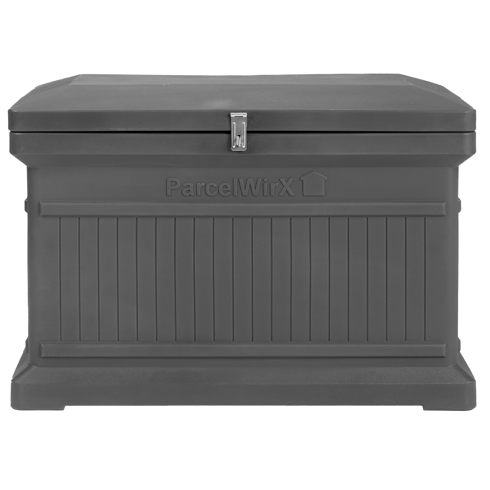 ParcelWirx Premium Horizontal Delivery Drop Box, Graphite Finish, 33 1/2in.W x18in.D x 23 3/16in.H, Model# 5502-00500A-79-81